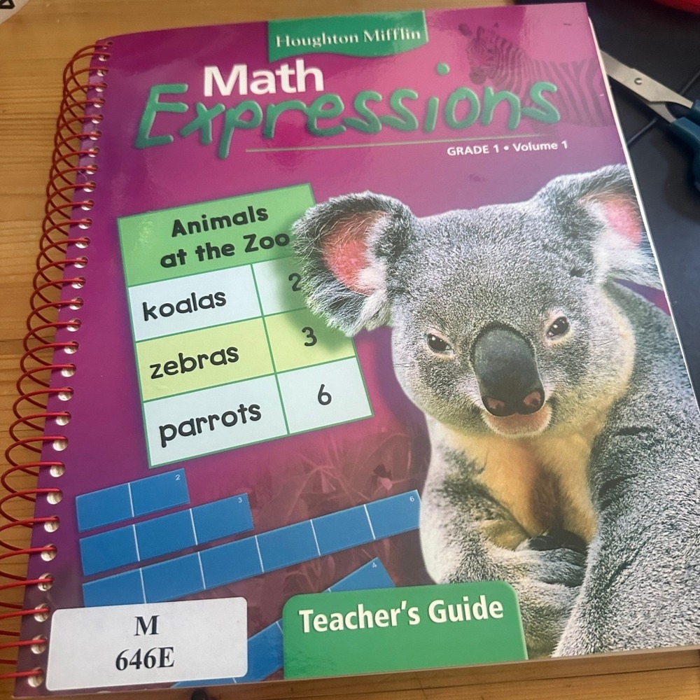 Houghton Mifflin Math Expressions Grade 1 Teachers Guide Resource Homework Set
